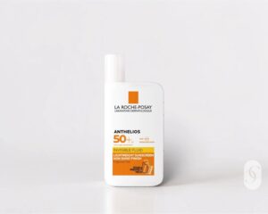 La Roche-Posay Anthelios Invisible Fluid Facial Sunscreen SPF 50+ on white background