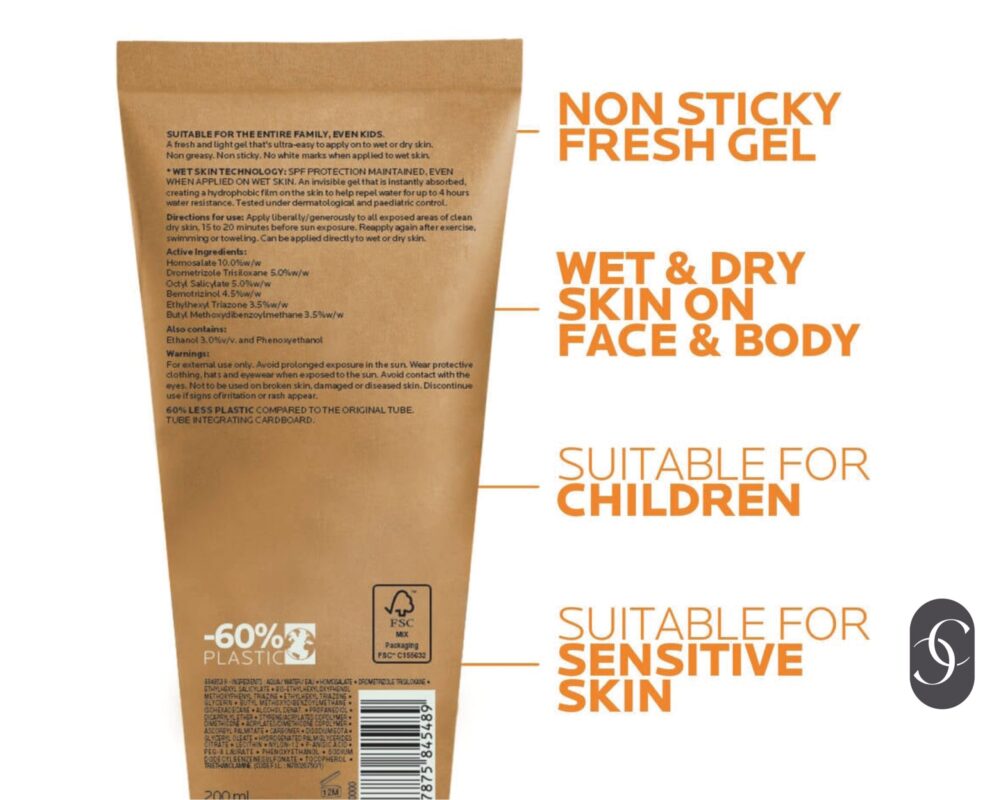 Anthelios Wet Skin Body Sunscreen SPF 50+
