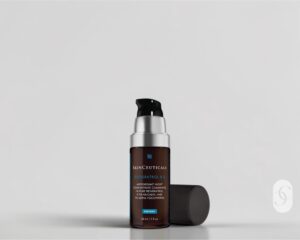 SkinCeuticals Resveratrol B E Antioxidant Night Serum on white background