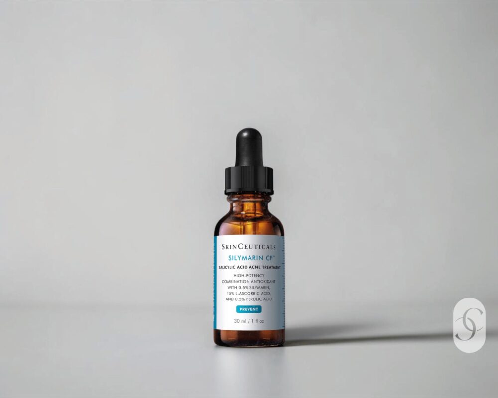 SkinCeuticals Silymarin CF Vitamin C Serum for Oily Skin on white background