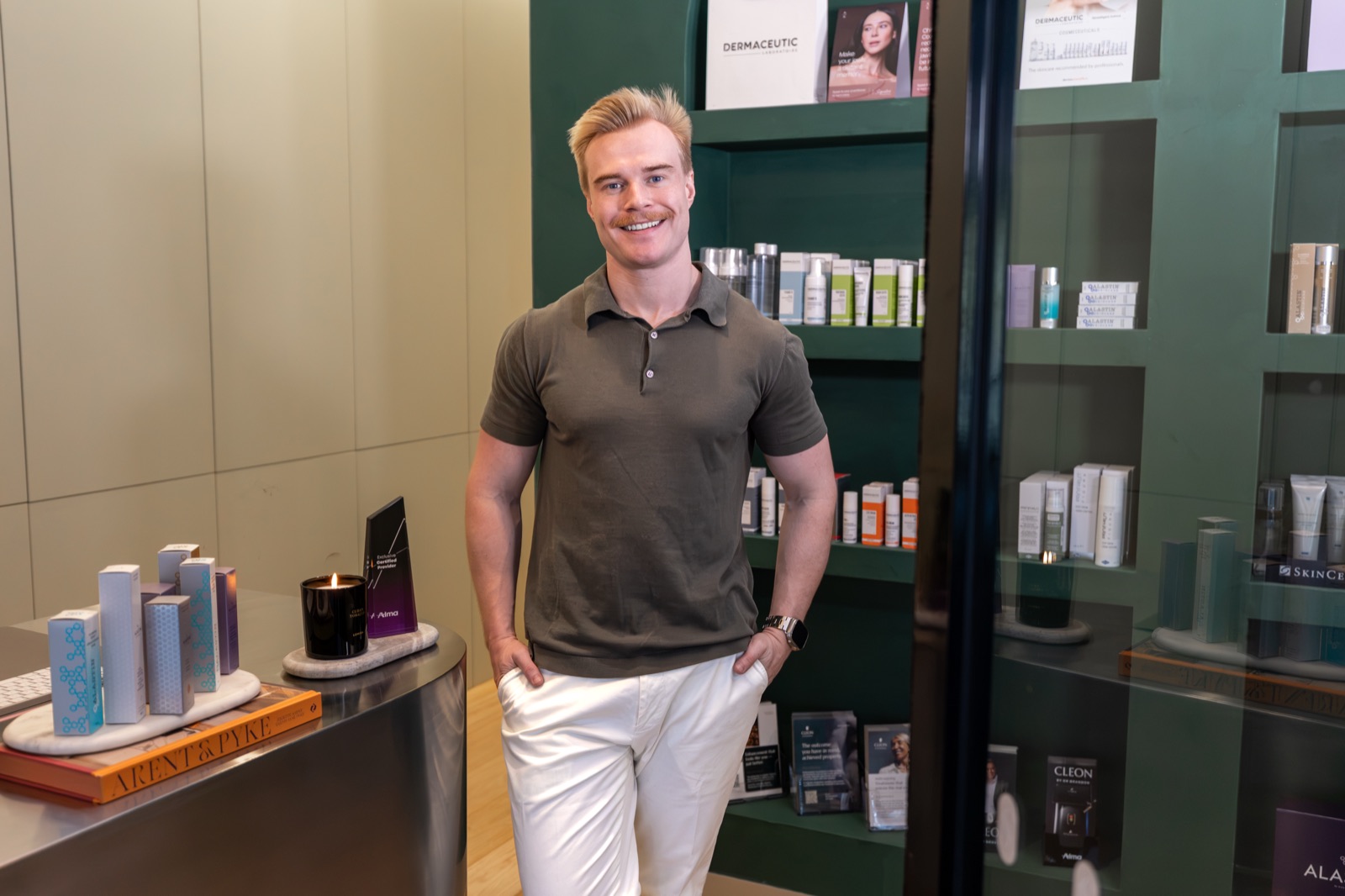 Dr Brandon in the Cleon clinic in Potts Point